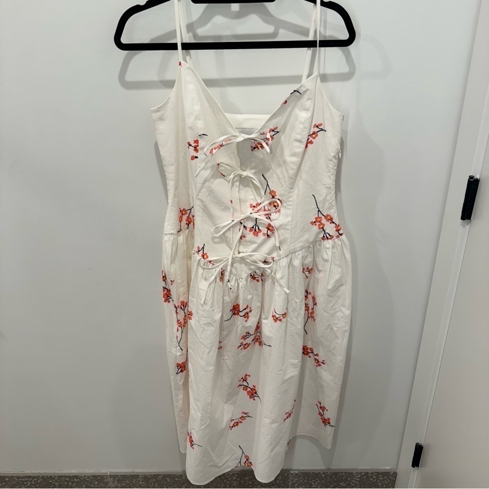 NWT Naya Rea Milana Drop Waist Midi Dress Women’s Size 8 Designer - Picture 4 of 16